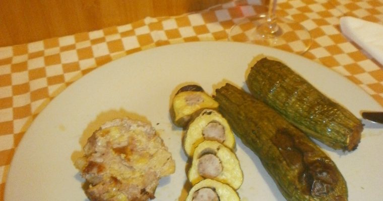 ZUCCHINE RIPIENE CON CARNE MISTA