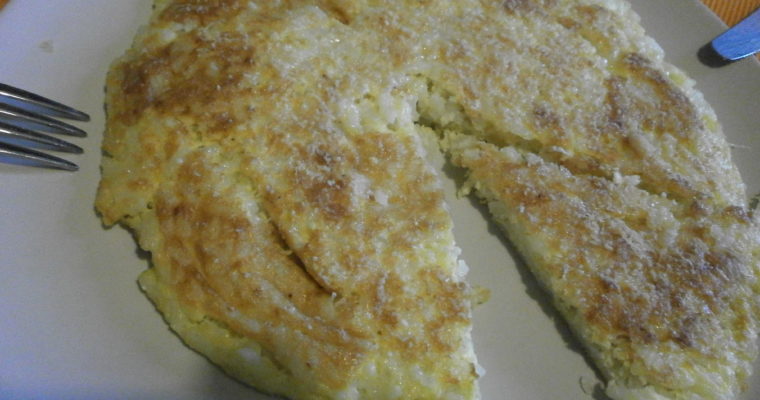 FRITTATA CON RISO AVANZATO